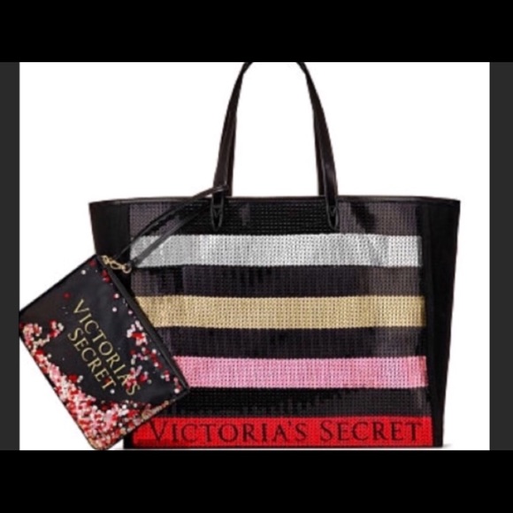 NEW UNUSED 2 Bags Victoria’s Secret tote & Clutch - Picture 2 of 4